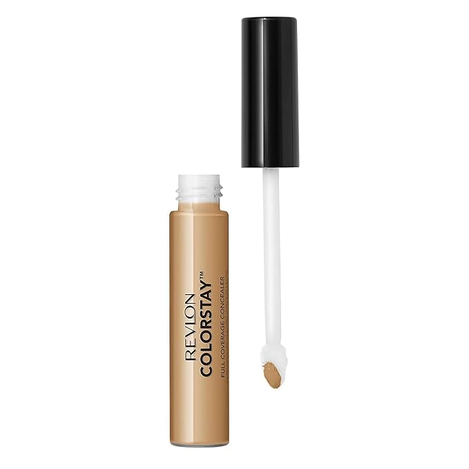 Revlon ColorStay Concealer, Longwearing Full Coverage Color Correcting Makeup, 065 Cafe, 0.21 oz