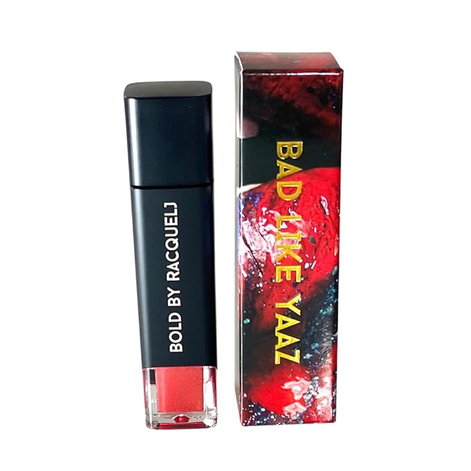 Highly Pigmented Burnt Orange Lip Gloss | Ultra Hi Beam Gloss Effect, Hydrating, Non-Sticky, Long Lasting, Shimmery Finish, Cruelty Free - Bad Like Yaaz Collection (Hot Catty)