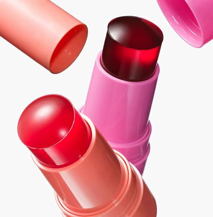 Milk Jelly Blush, Moisturizing, Milk Cooling Water Jelly Tint Sheer Lip & Cheek Stain Makeup Jelly Blush Stick.(Berry)