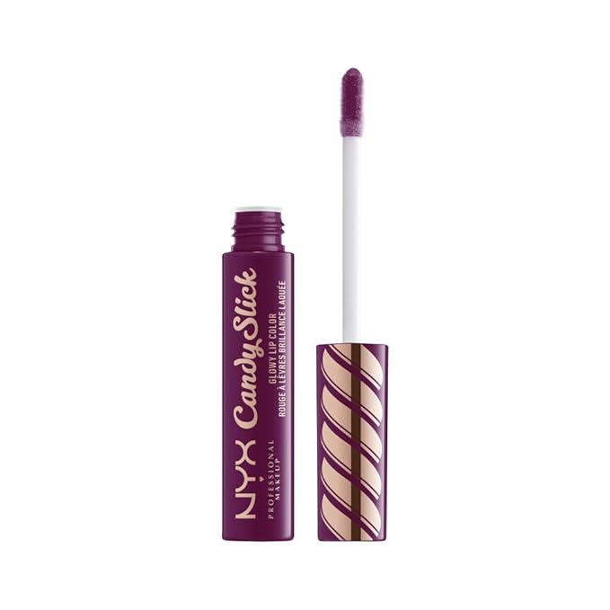 NYX PROFESSIONAL MAKEUP Candy Slick Glowy Lip Color Gloss - Grape Expectations (Grape)