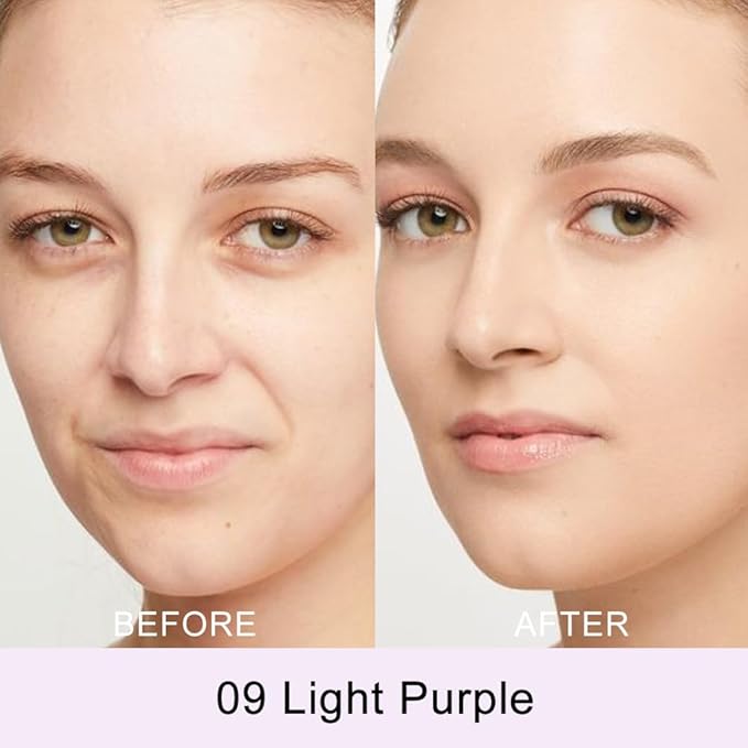 Kaely Color Correcting Concealer,Cream Pot Concealer Full Coverage,under Light Purple