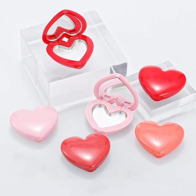 RONRONS 8 Pack Empty Eyeshadow Palette Mini Heart