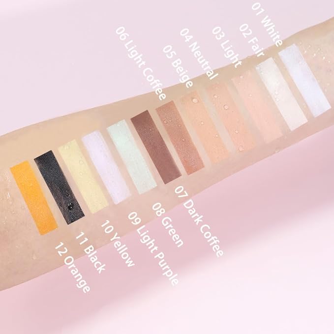 Kaely Color Correcting Concealer,Cream Pot Concealer Full Coverage,under Dark Coffee