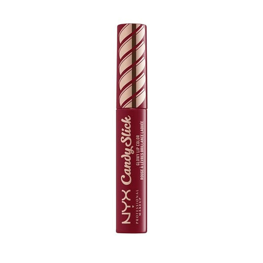 NYX PROFESSIONAL MAKEUP Candy Slick Glowy Lip Color Gloss - Single Serving (Wine Red)