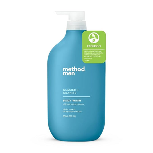Method Men Body Wash, Glacier + Granite, Paraben and Phthalate Free, 28 FL Oz (Pack of 1)
