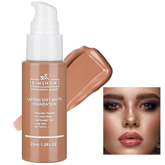 Flawless Matte Liquid Foundation Makeup, Vegan & Cruelty-Free, (12, ) 30ml