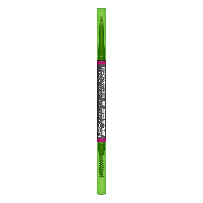 NYX PROFESSIONAL MAKEUP Blade & Shade Brow Pencil, Nano Mechanical Eyebrow Pencil, Up to 16HR Make Up Wear - Grey
