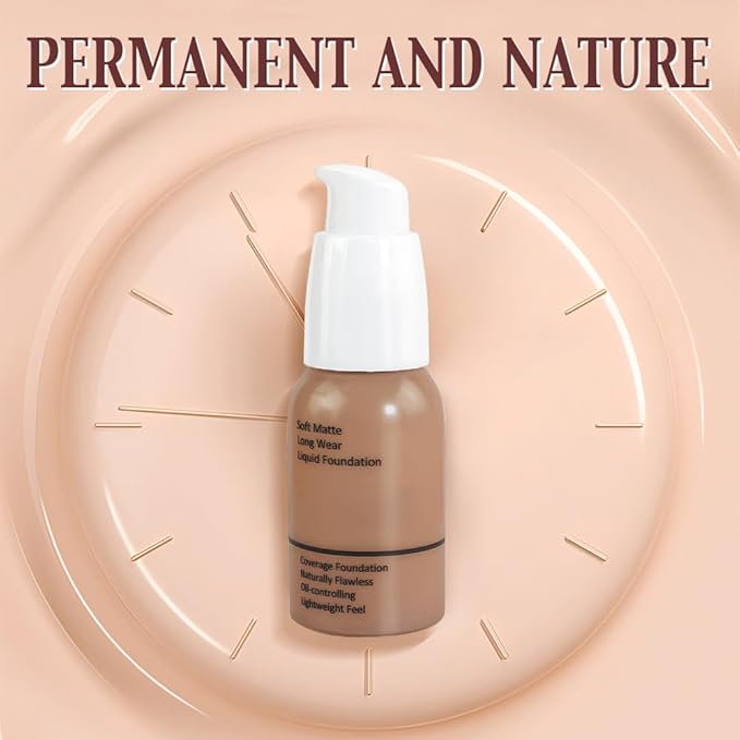 Matte Liquid Full Coverage Foundation, Flawless Soft Matte of 1)