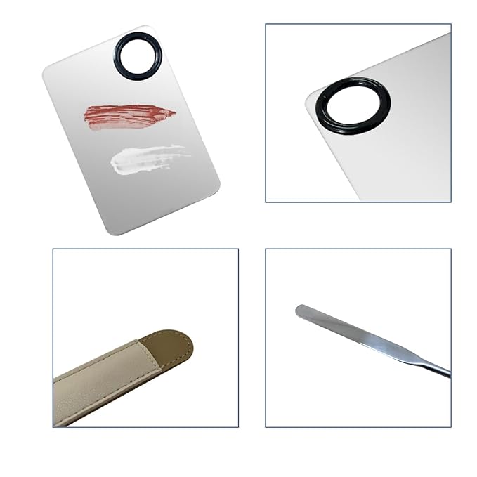 Korean Makeup Spatula Set, Professional Stainless Steel Makeup