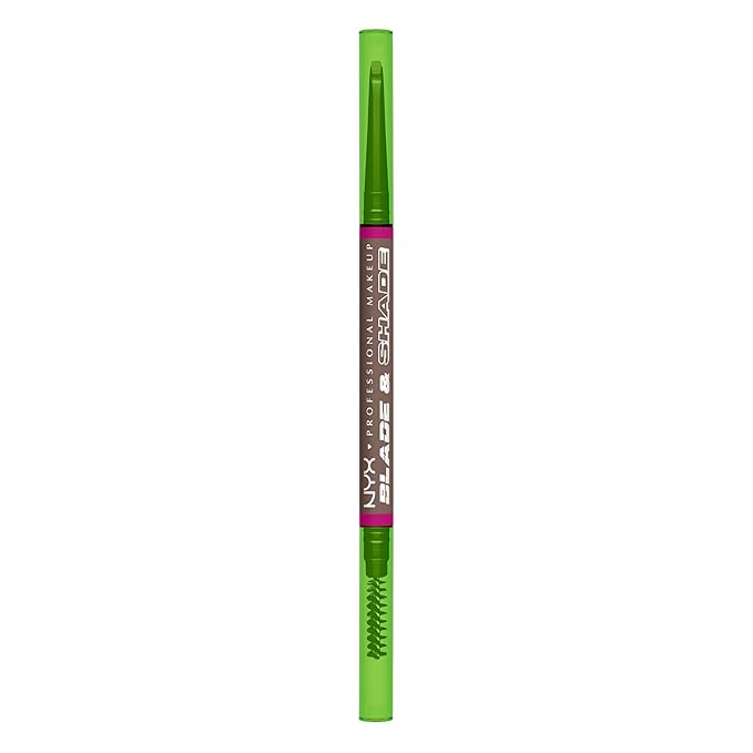 NYX PROFESSIONAL MAKEUP Blade & Shade Brow Pencil, Nano Mechanical Eyebrow Pencil, Up to 16HR Make Up Wear - Cool Ash Brown