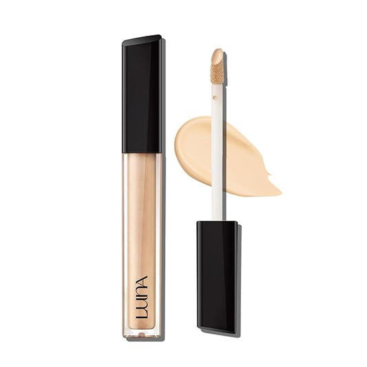 LUNA Long-Lasting Tip Concealer Cover-Fit (#02 Beige) Full 0.26 Fl Oz