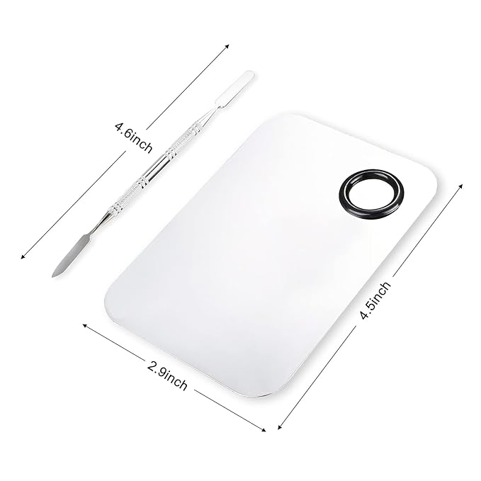 Makeup Mixing Palette, Upgrad Stainless Steel Metal Mixing