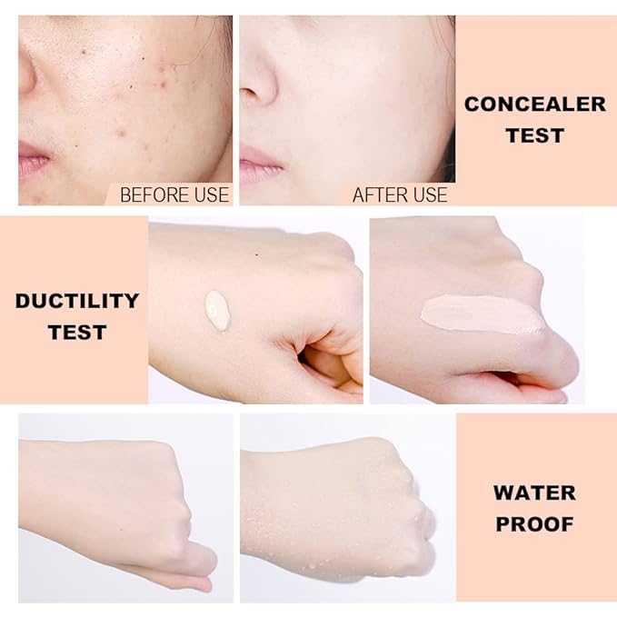 2 Pack Liquid Foundation Cream for Face Makeup,Durable