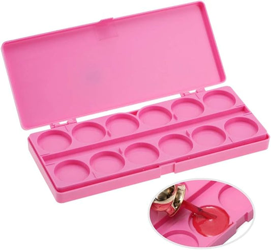 Nail Art Palette, 24 Grid Plastic Nail Art