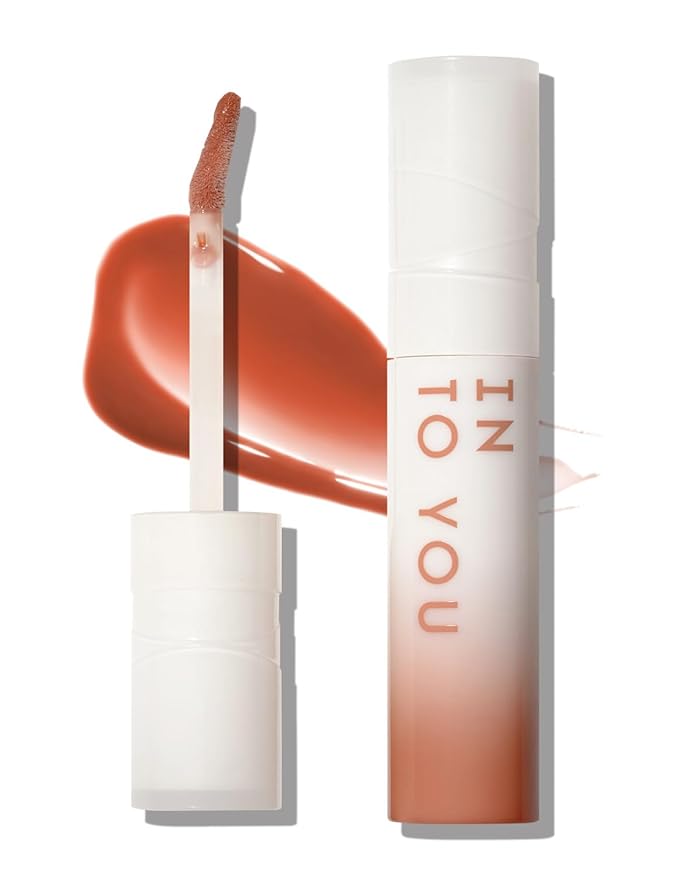 INTO YOU Lip Gloss Coco Liquid Moisturizing Lipstick Long Lasting Lip Stick Lip Stain Makeup Glitter Shine Non-sticky Lipstick for Women(CC03)