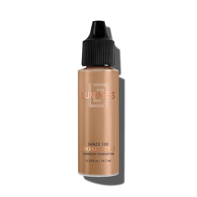 LUMINESS Rose 4-in-1 Airbrush Foundation - Shade 100, 100, Tan, 0.50 Oz