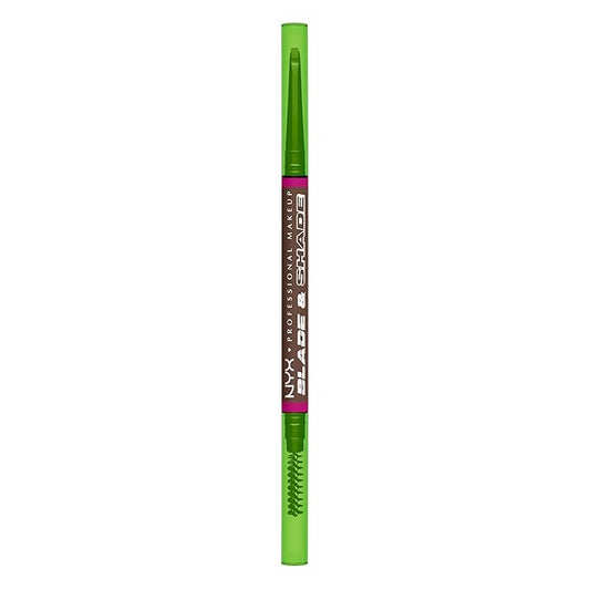 NYX PROFESSIONAL MAKEUP Blade & Shade Brow Pencil, Nano Mechanical Eyebrow Pencil, Up to 16HR Make Up Wear - Brunette