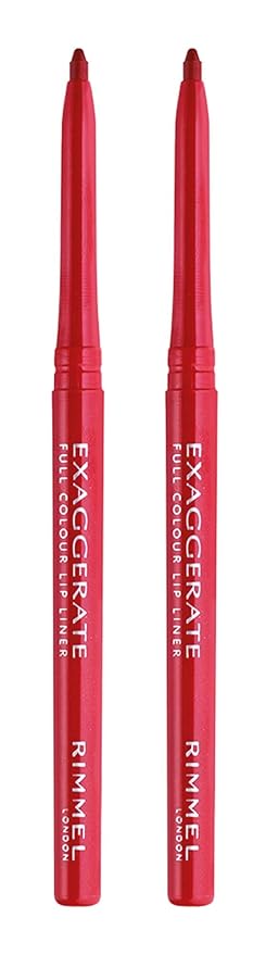 Rimmel Exaggerate lip liner, Red Diva, 2 Count