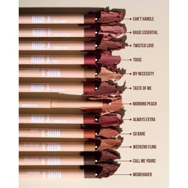 Retractable Waterproof Lip Liner with Built-in Sharpener by Beauty Creations NUDEX Collection (Can't Handle 11)