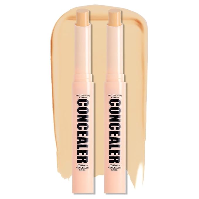 Kaely 2Pcs PROFESSIONAL MAKEUP Correcting Concealer Stick,Medium Coverage
