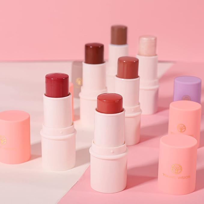 YOUNG VISION Blush Stick, Putty/Cream Makeup Blush, Multi-Use Blend, 8054-02