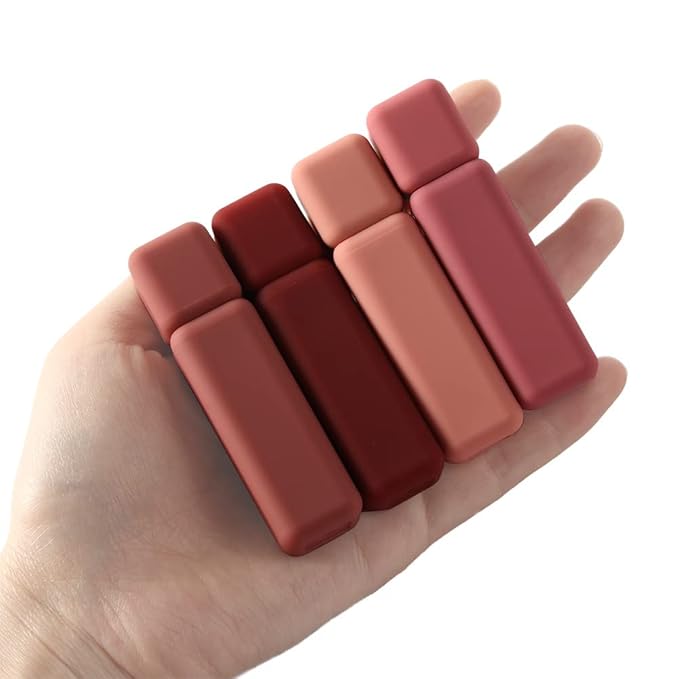 Leadigol 7-Piece Lip Gloss Set with Wand, Mini Cosmetic Containers, Cute Applicator, Lip Glaze Tube Holder, DIY Lipstick & Lipgloss