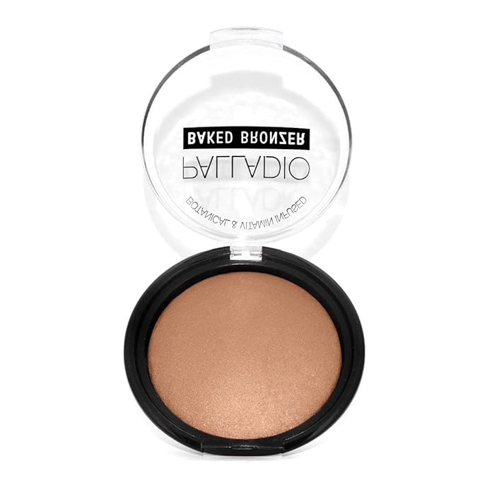 Palladio Baked Bronzer, Highly Pigmented and Easy to