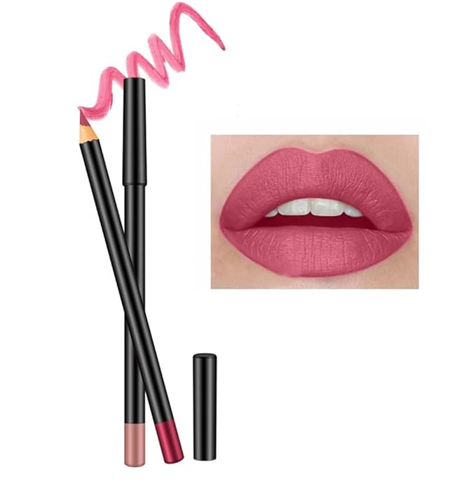 AKOAK Wooden Women's Lip Pencil, Waterproof Cosmetic Lipstick