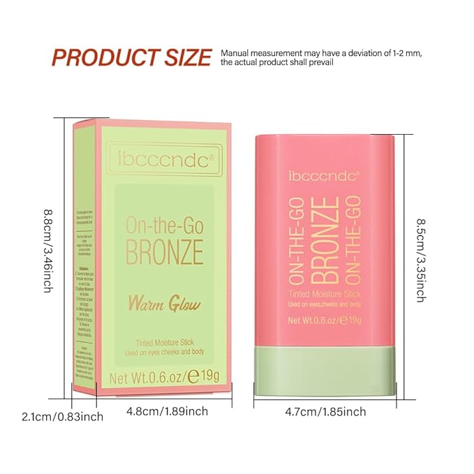 Multi-Use Makeup Bronzer Stick for Effortless Glow -