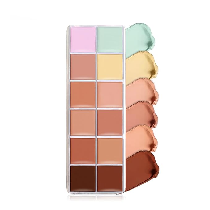 VERONNI Cream Concealer Palette, 12 Colors Makeup Contour