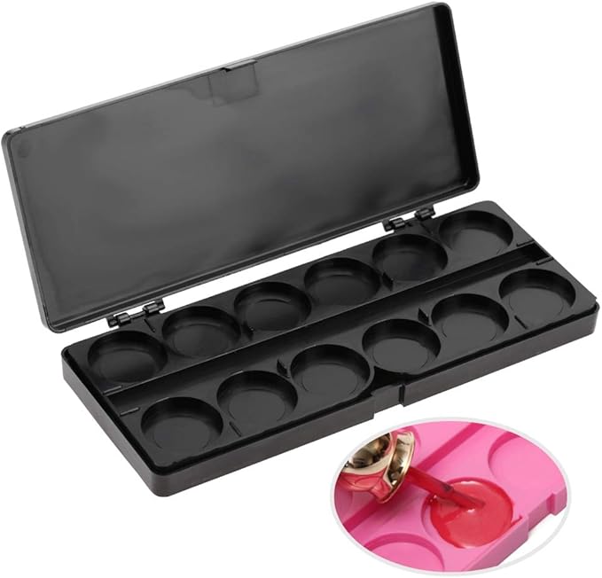 Nail Art Palette, 24 Grid Plastic Nail Art