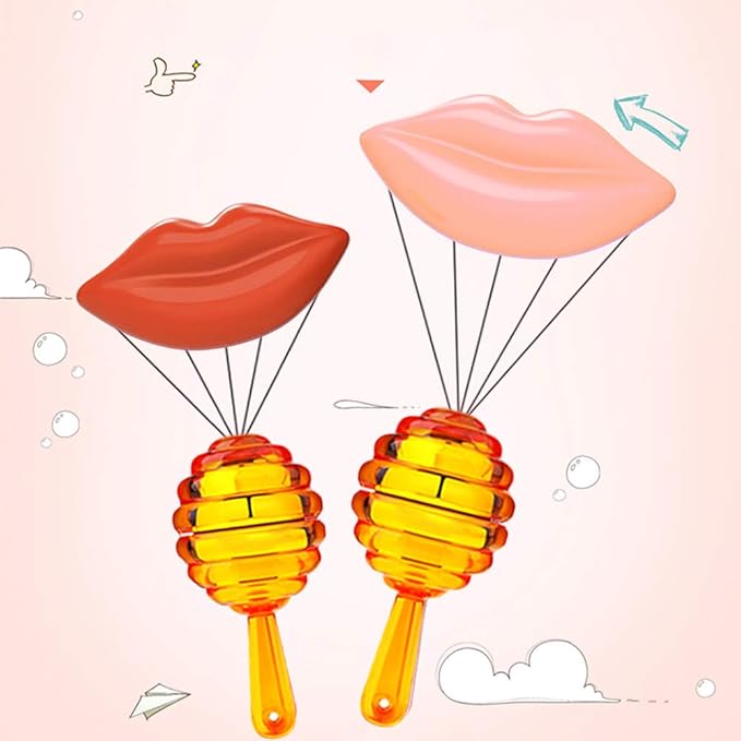 RONRONS 20 Pieces Lip Gloss Tubes, 5.5ml/0.19oz Clear Lip Gloss Containers Amber Honecomb Shaped with Wand Empty Lip Balm Bottle Dispenser with Rubber for DIY Lipstick Cosmetic Sample