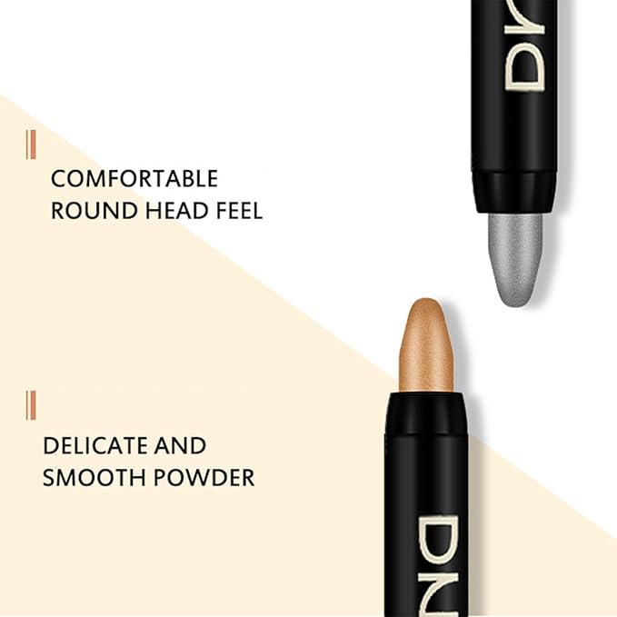 Colorful Shimmer Eye Shadow Stick Glittering Eye Shadow Sticks Set with Retractable and Waterproof Eyeshadow Pencil for Long-Lasting Makeup Eyeshadow (16 Pcs)