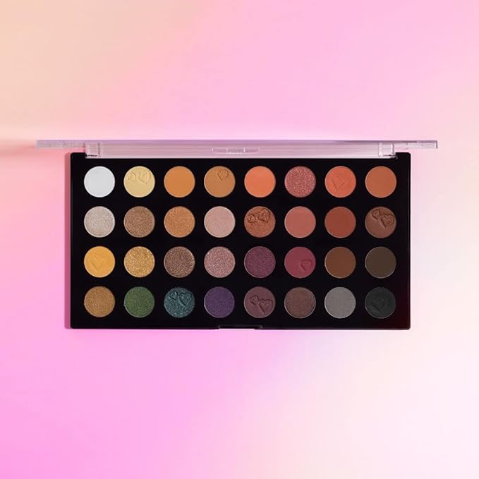 wet n wild Artistry Eyeshadow Makeup 32 Pan Palette, Highly-Pigmented Matte, Shimmer, Metallic Finishes, Long Lasting Builadble & Blendable Formula Cruelty Free & Vegan - Wild Heart