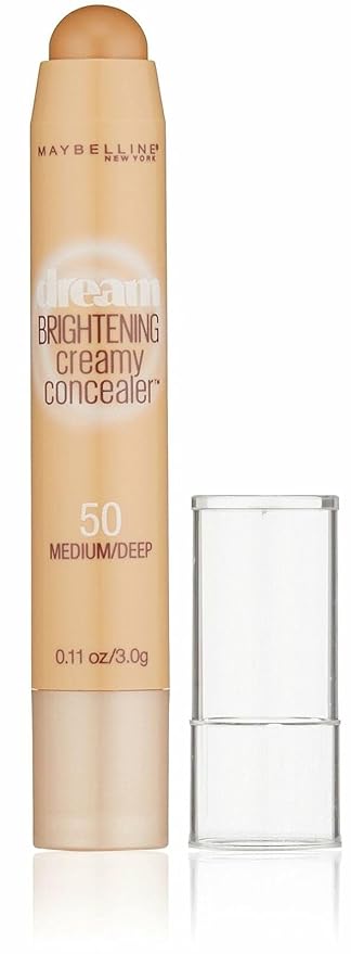 Maybelline New York Dream Brightening Creamy Concealer, Medium/Deep, 0.11 oz