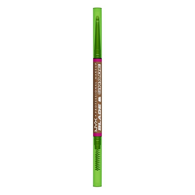 NYX PROFESSIONAL MAKEUP Blade & Shade Brow Pencil, Nano Mechanical Eyebrow Pencil, Up to 16HR Make Up Wear - Blonde