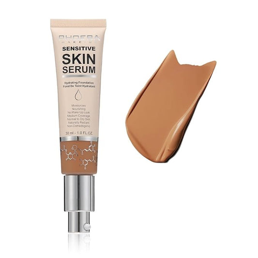 PHOERA Essence Foundation,Hydrating Waterproof and Light Long Lasting (N05 Tan)