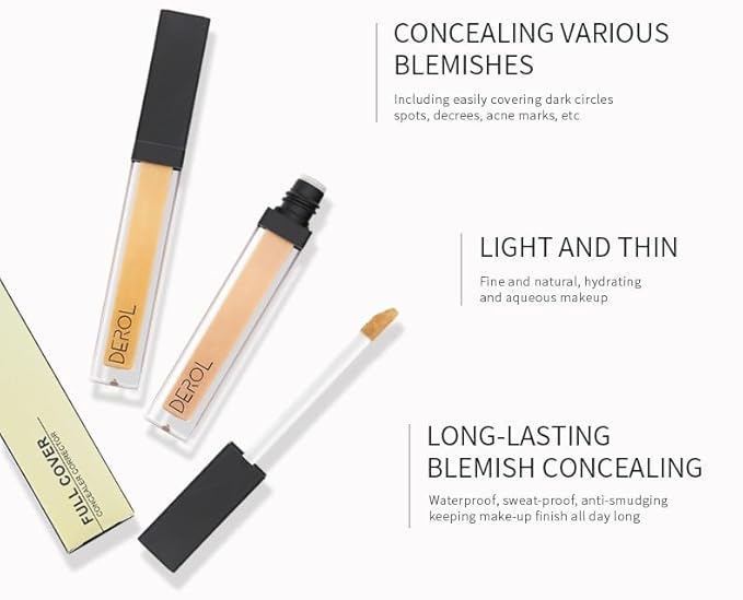 Liquid Concealer Makeup - Natural Coverage & Highly 6. (02) 5ml