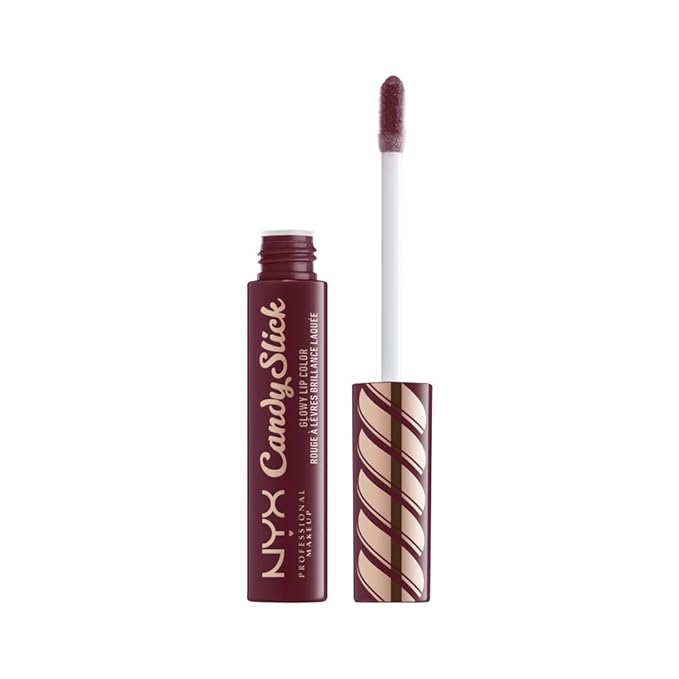 NYX PROFESSIONAL MAKEUP Candy Slick Glowy Lip Color Gloss - Cherry Cola (Burgundy)