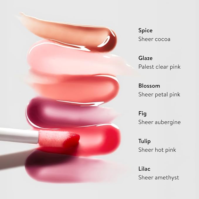 goop Beauty Hydra-Barrier Gel Gloss | Hydrating Lip Gloss to Moisturize & Plump Lips | Hyaluronic Acid & Vitamin E | Lilac - Sheer Amethyst | 0.13 oz