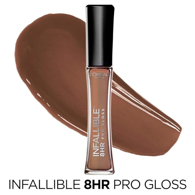 L’Oreal Paris Makeup Infallible 8 Hour Hydrating Lip Gloss, Dulce De Leche, 0.21 Fl Oz