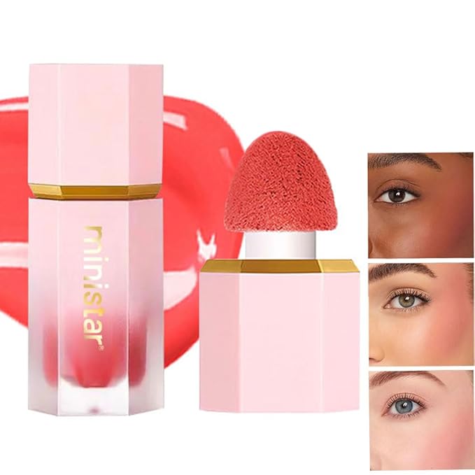 Liquid Blush Makeup, Cream Blush for Cheeks, Waterproof