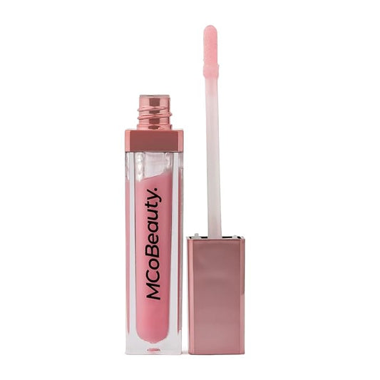 MCoBeauty LipLights Shine Gloss, Marshmallow, Soft Pink Shine for Irresistible Lips, Vegan, Cruelty Free Cosmetics