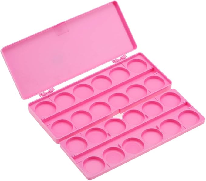 Nail Art Palette, 24 Grid Plastic Nail Art