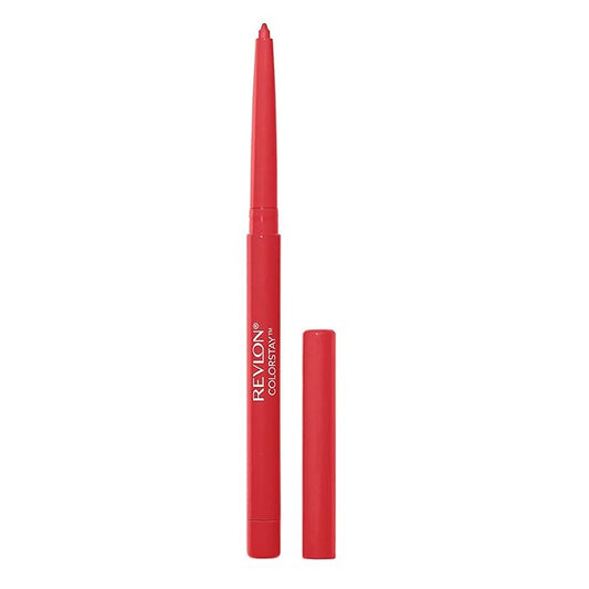 Revlon Colorstay Lip Liner Makeup with Built-In Sharpener, Longwear Rich Colors, Smooth Application, 713 Ruby, 0.01 oz