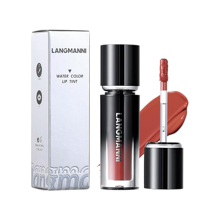 LANGMANNI Lip Oil Tint | Hydrating & Long-Lasting Lip Stain | Moisturizing And High Gloss Makeup,Non-Sticky Lip Stain For Watery And Silky Smooth Lips(#5+#6)