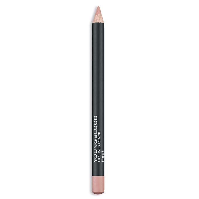 Youngblood Clean Luxury Cosmetics Lip Liner Pencil, Pout | Long Lasting Creamy Matte Lip Liner Pencil | Cruelty Free, Paraben Free, Gluten Free, Vegan