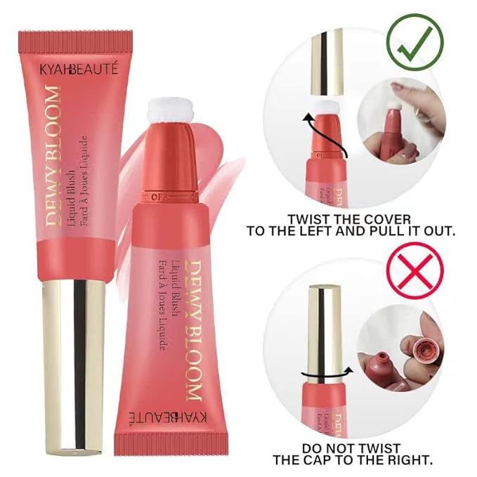 Blush Beauty Wand, Liquid Face Blush Contour Wand Cheek,102 Coral