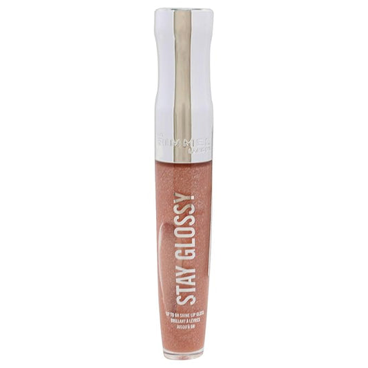 Rimmel Stay Glossy Lip Gloss - Non-Sticky and Lightweight Formula for Lip Color and Shine - 710 Honey, Honey, .18oz