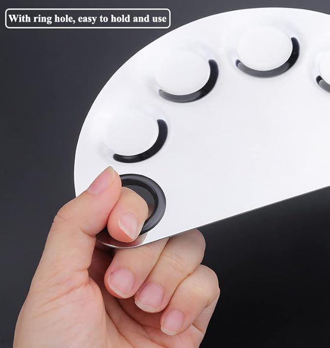 AKOAK Stainless Steel Beauty Palette, with Spatula Tool,